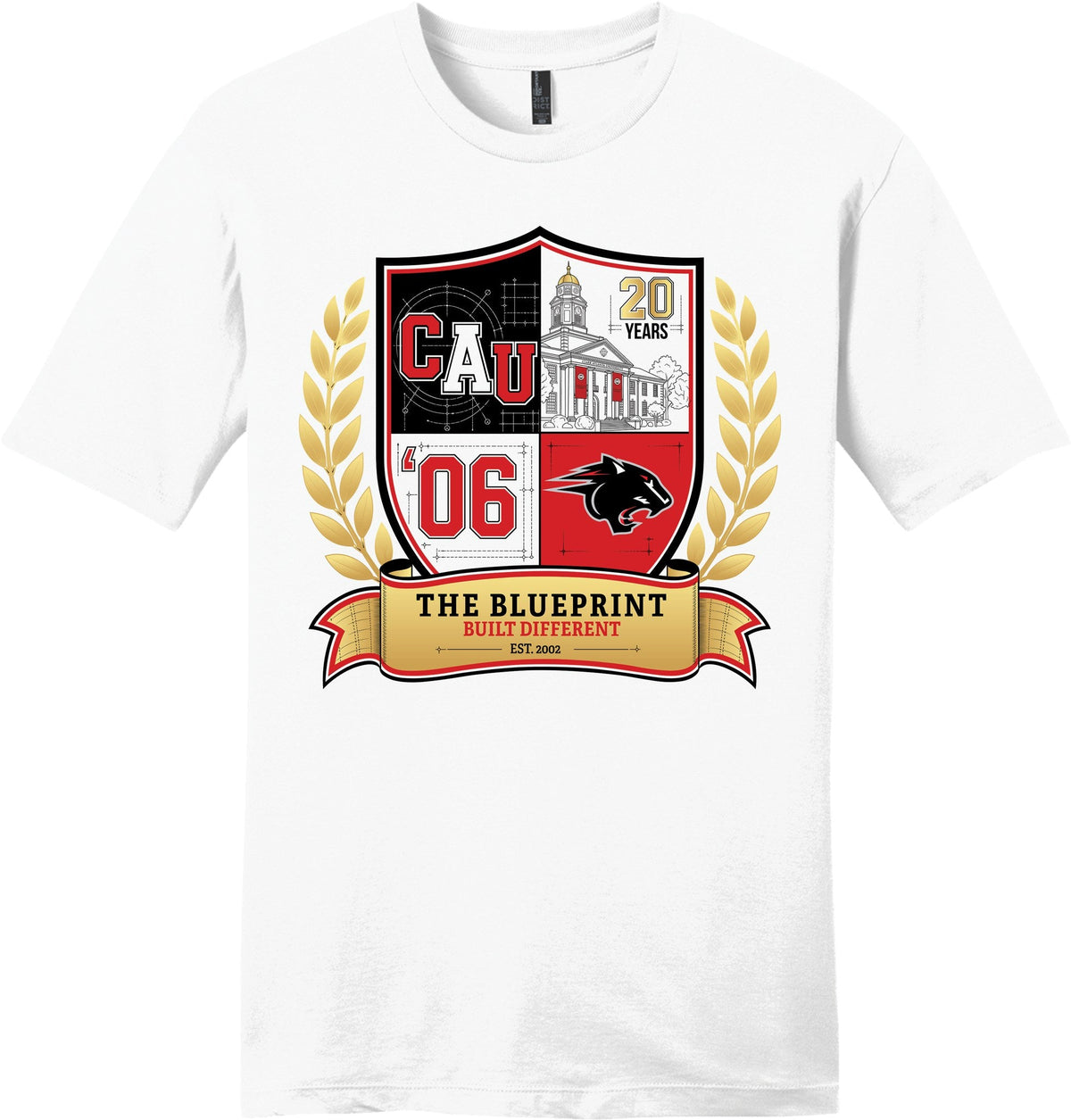 The Blueprint Class of '06 crest tee — front