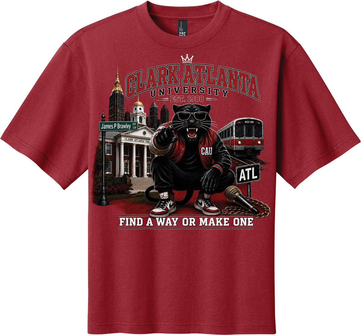 Find A Way Or Make One Panther tee — Cherrywood